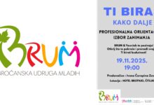 „Broćanska udruga mladih BRUM – najava predavanja o profesionalnoj orijentaciji i izboru zanimanja u Hotelu Brotnjo, 19. studenoga 2025.“