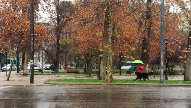 Kiša na otvorenom tijekom pogoršanja vremena