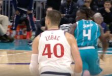 Ivica Zubac u dresu Los Angeles Clippersa tijekom NBA utakmice