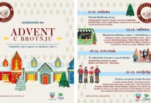 Program Adventa u Brotnju – datumi i događaji u Čitluku za prosinac, uključujući kićenje božićnog drvca, Božićnu večer, koncert i blagdansko druženje.