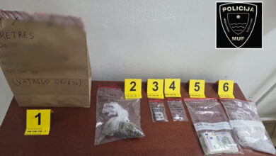 Policija u Mostaru zaplijenila drogu tijekom pretresa stambenog objekta