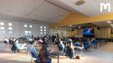 ITM konferencija u Međugorju – sudionici i nadbiskup Aldo Cavalli na otvorenju konferencije o etici tehnologije i umjetne inteligencije.