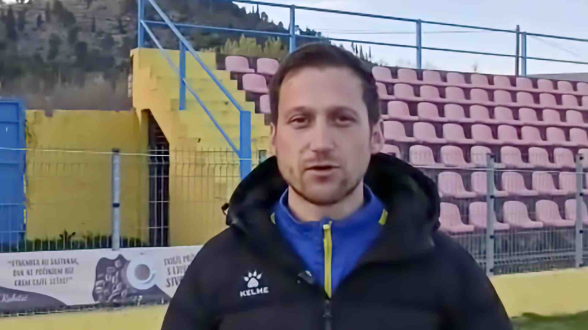 Marko Bencun trener HNK Čapljina uoči utakmice protiv HNK Kruševo u Drugoj ligi FBiH Jug