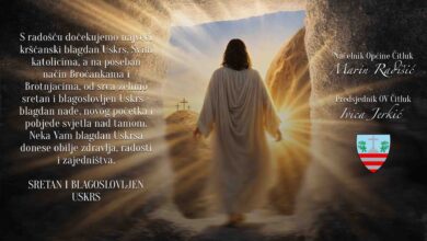 Marin Radišić i Ivica Jerkić uskrsna čestitka Općina Čitluk 2026