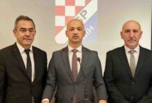 Predstavnici HSP BiH na konferenciji za medije o izboru hrvatskog člana Predsjedništva BiH
