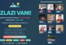 Djeca sudjeluju u sportskim aktivnostima na kampu Izlazi vani u For’est Međugorju