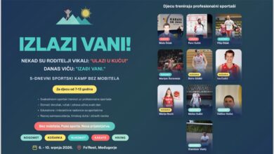 Djeca sudjeluju u sportskim aktivnostima na kampu Izlazi vani u For’est Međugorju