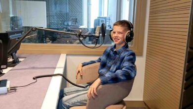 Mladi rukometaši RK Međugorje u studiju Radija Mir Međugorje tijekom emisije Kocka vedrine