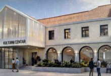 3D model buduće zgrade Kulturnog centra Čitluk na mjestu Franjevačke rezidencije