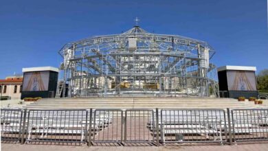 Vanjski oltar crkve sv. Jakova u Međugorju tijekom radova