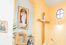 Slika Milosrdnog Isusa u crkvi Božjeg milosrđa u Šurmancima kod Međugorja