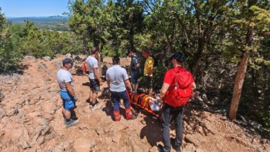 Članovi HGSS-a Čitluk-Međugorje tijekom intervencije na Križevcu u Međugorju.