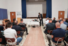 Dr. Goran Glamuzina tijekom predavanja o geoarheološkim atrakcijama Brotnja u Pastoralnom centru Čerin.