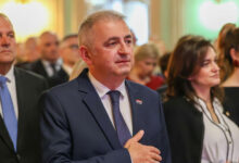 Veleposlanik Republike Hrvatske u BiH Ivan Sabolić na svečanosti u Sarajevu povodom Dana državnosti Republike Hrvatske.