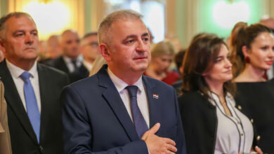 Veleposlanik Republike Hrvatske u BiH Ivan Sabolić na svečanosti u Sarajevu povodom Dana državnosti Republike Hrvatske.