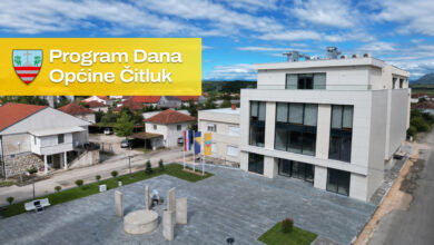 Program obilježavanja Dana Općine Čitluk 2026. s rasporedom kulturnih, sportskih, vjerskih i svečanih događanja od 15. do 24. svibnja.