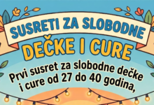 Ilustracija susreta za slobodne dečke i cure u Čitluku s grupom mladih ljudi koji se druže na otvorenom