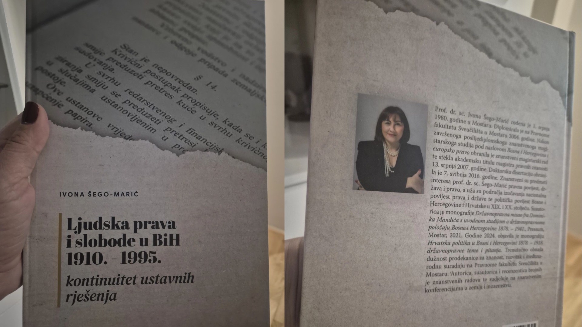 Pozivnica za predstavljanje knjige „Ljudska prava i slobode u BiH 1910. – 1995. – kontinuitet ustavnih rješenja“ autorice prof. dr. sc. Ivone Šego-Marić u KIC-u Čitluk 30. lipnja 2026. godine.