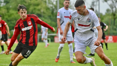 Brotnjak Anđelo Kordić u dresu NK Dugopolje tijekom sezone u SuperSport Prvoj NL.