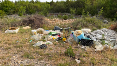 Put od Perkuše prema Crnici i vrhu Kukavaca na području Međugorja