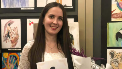 Plakat za 15. jubilarnu izložbu polaznika tečaja crtanja i slikanja Tamara Herceg Atelier u hotelu Bigeste u Ljubuškom.