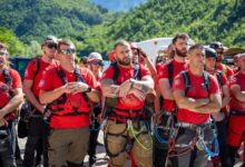 Velika vježba spasilačkih službi na Grabovičkom jezeru i Prenjskim vratima u Jablanici.