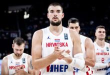 Ivica Zubac u dresu Hrvatske tijekom utakmice protiv Izraela u kvalifikacijama za Svjetsko prvenstvo 2027. godine