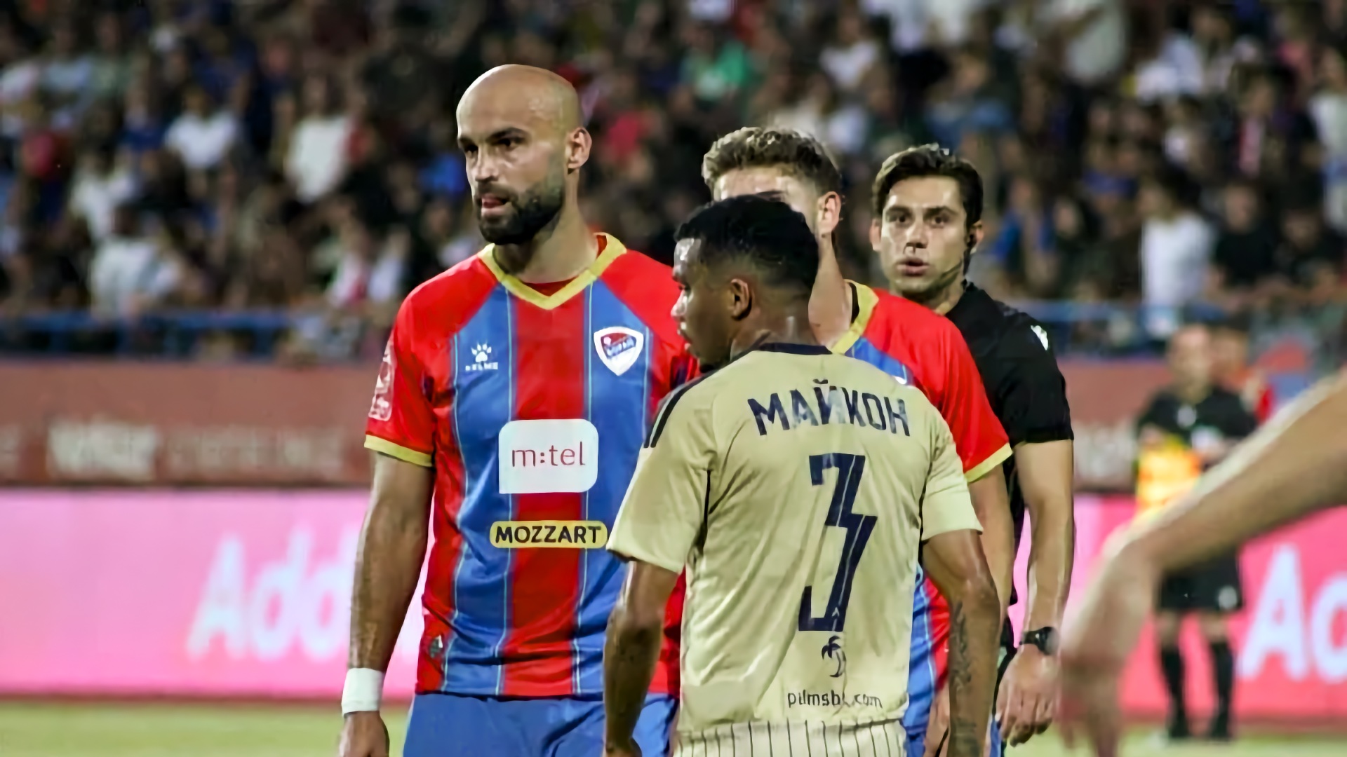 Luka Juričić postiže pogodak za Borac protiv Levskog u kvalifikacijama za Ligu prvaka