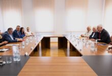 Dragan Čović i Milorad Dodik na sastanku izaslanstava HDZ-a BiH i SNSD-a u Mostaru o političkoj stabilnosti i budućnosti Bosne i Hercegovine
