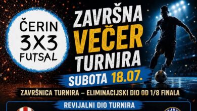Završna večer turnira Futsal Čerin 3x3 uz nogometne legende, bogatu tombolu i Smart Bend