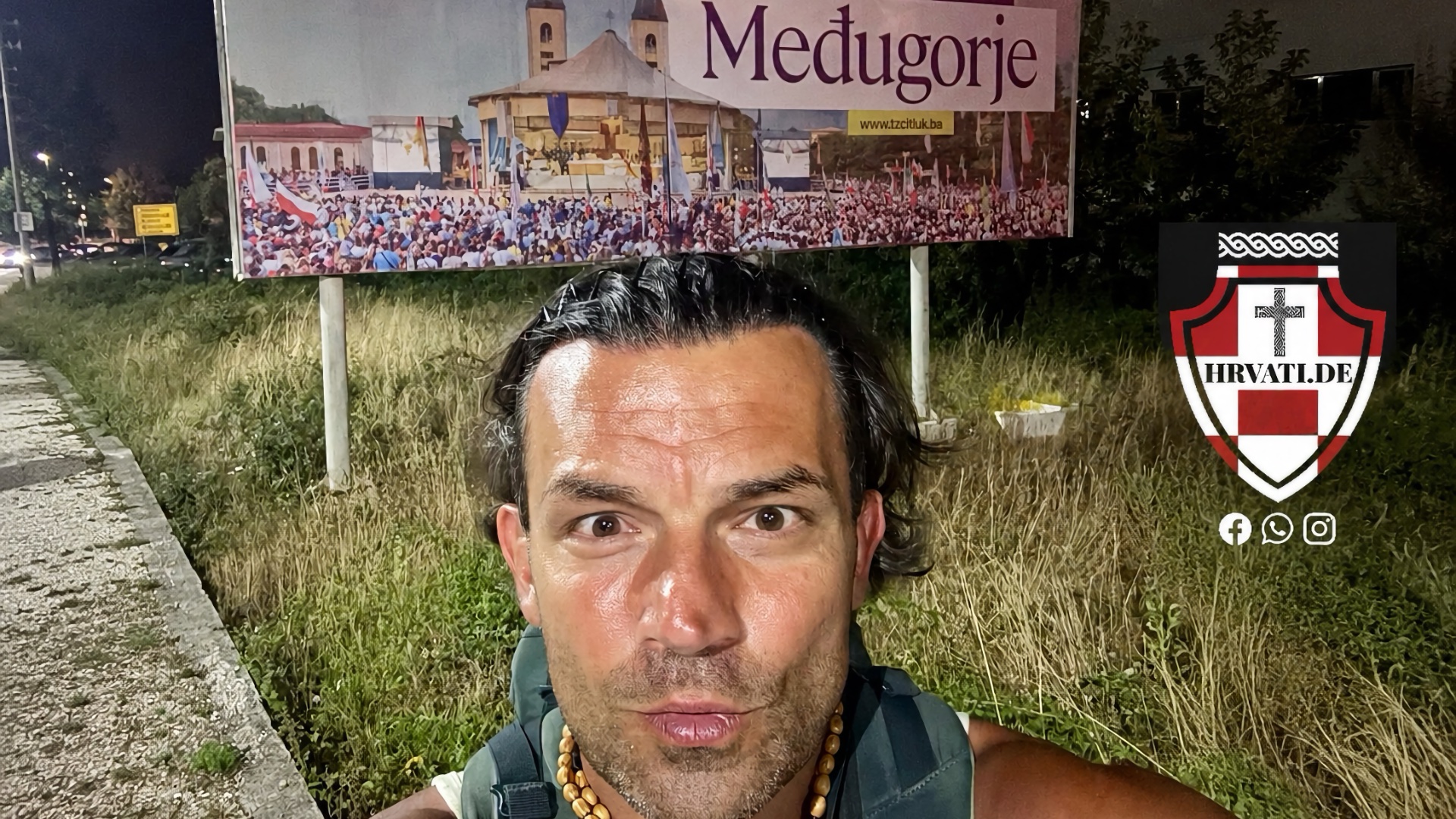Mihael Pehar nakon pješačkog hodočašća iz Stuttgarta u Međugorje