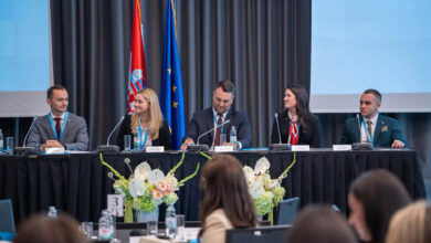 Leonardo Artuković na konstituirajućoj sjednici Savjeta mladih Hrvata izvan Republike Hrvatske u Zagrebu
