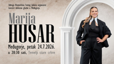 Marija Husar na koncertu duhovne glazbe u Međugorju