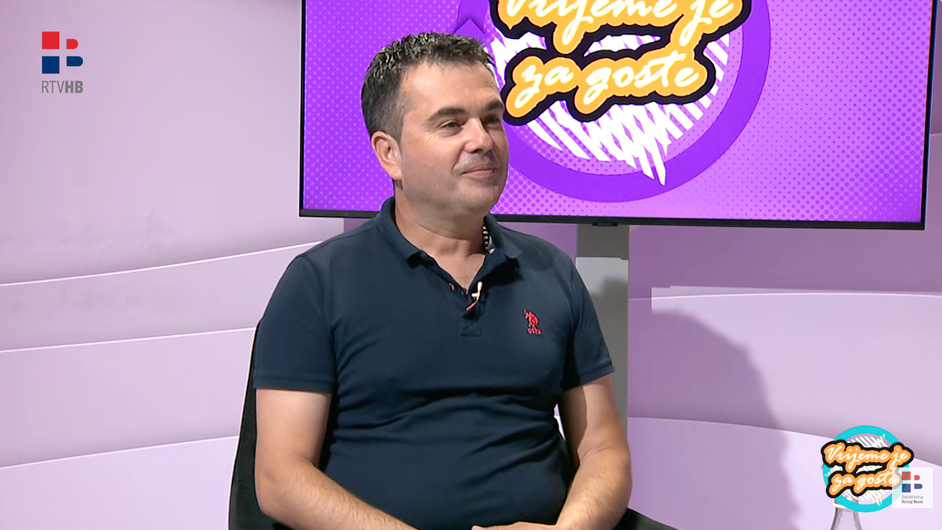 Miroslav Kordić tijekom gostovanja u emisiji Vrijeme je za goste na RTV Herceg-Bosne