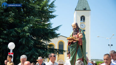Crkva svetog Jakova u Međugorju uoči proslave zaštitnika župe