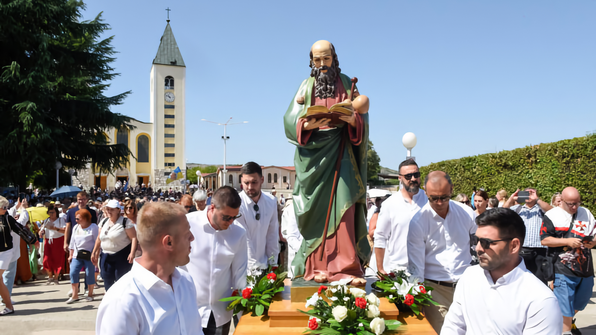 Crkva svetog Jakova u Međugorju uoči početka devetnice zaštitniku župe