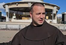Fra Marin Mikulić na oproštajnoj svetoj misi u crkvi svetoga Jakova u Međugorju