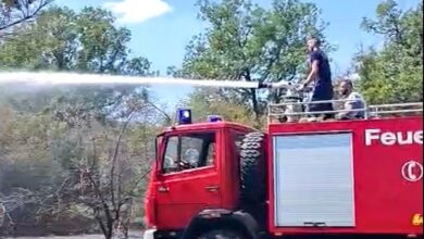 Vatrogasci tijekom intervencije na požaru na području općine Čitluk