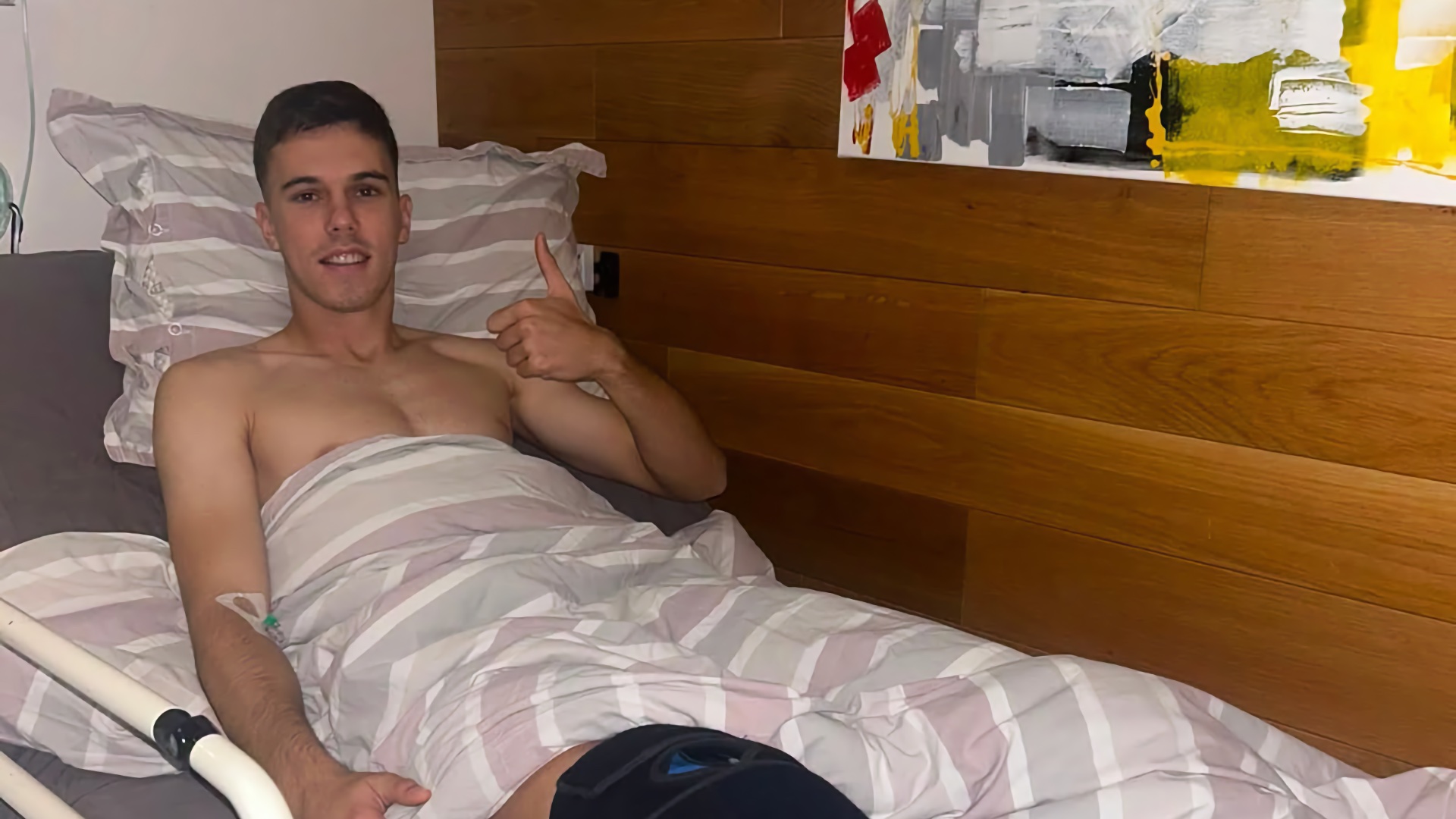 Antoni Bajkuša nakon uspješne operacije u Zagrebu