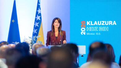 Darijana Filipović i dužnosnici HDZ-a BiH na Klauzuri u Mostaru uoči Općih izbora 2026. godine