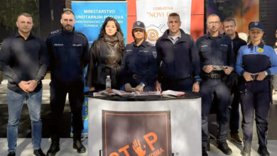 Preventivno-edukativna akcija protiv trgovine ljudima ispred Mepas Malla u Mostaru